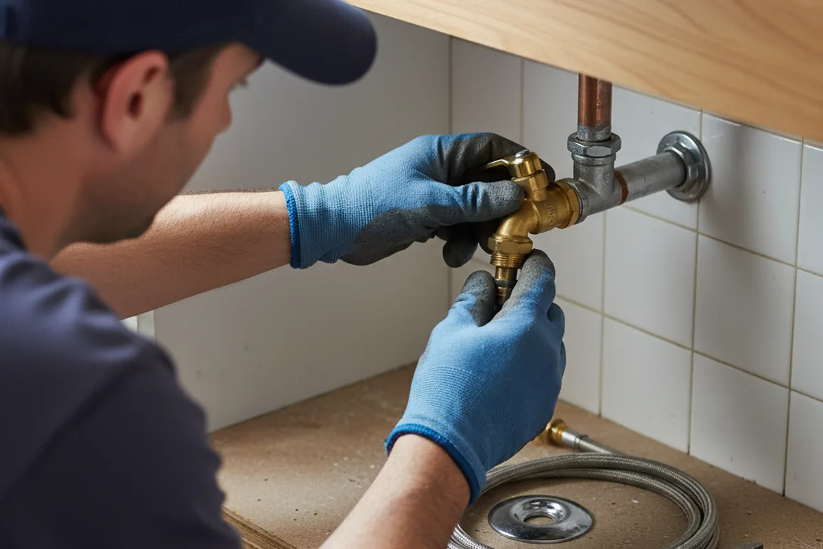Shutoff valve and fitting work during Repiping in Encino
